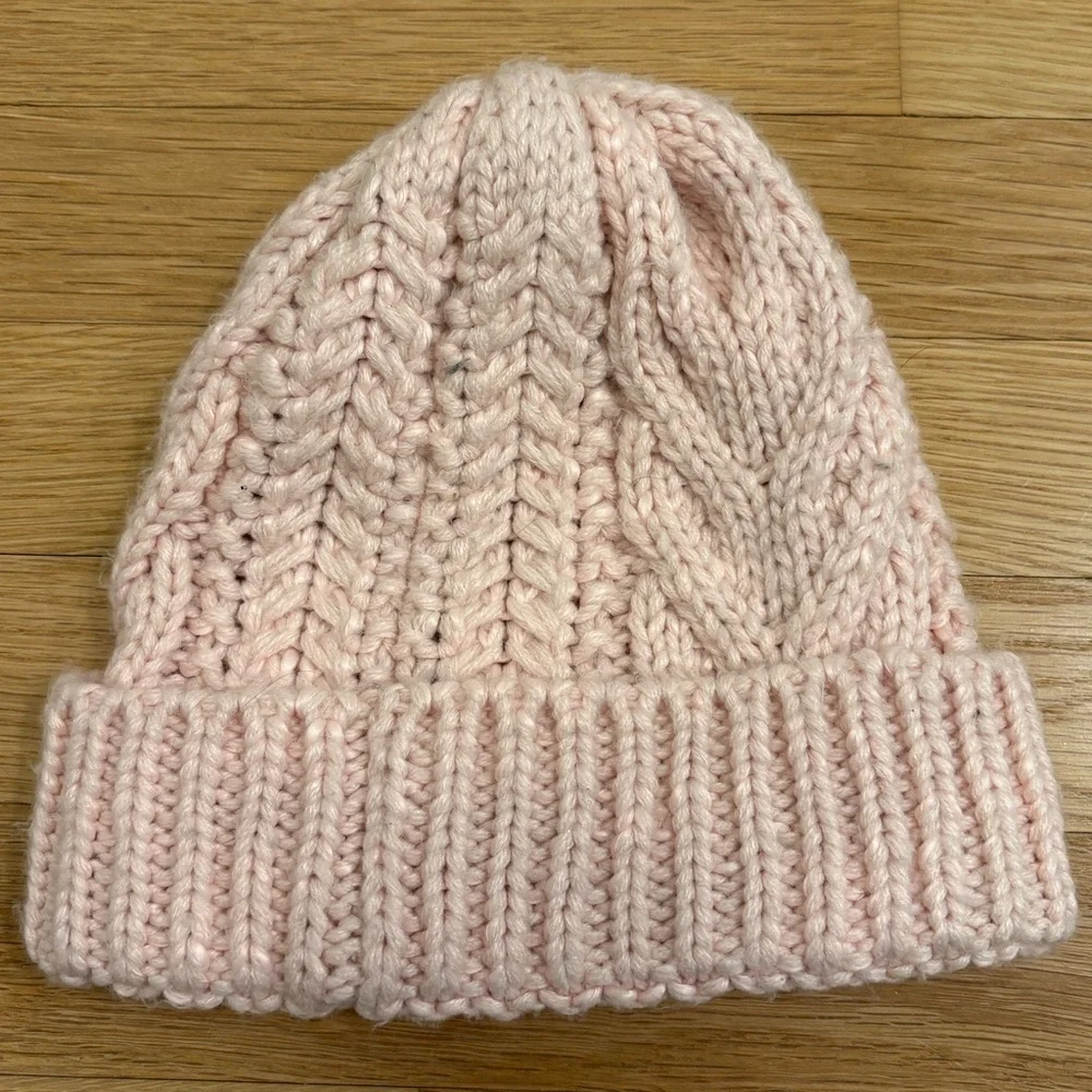 North Face Cable Minna Beanie‎ Light Pink Size Youth Medium